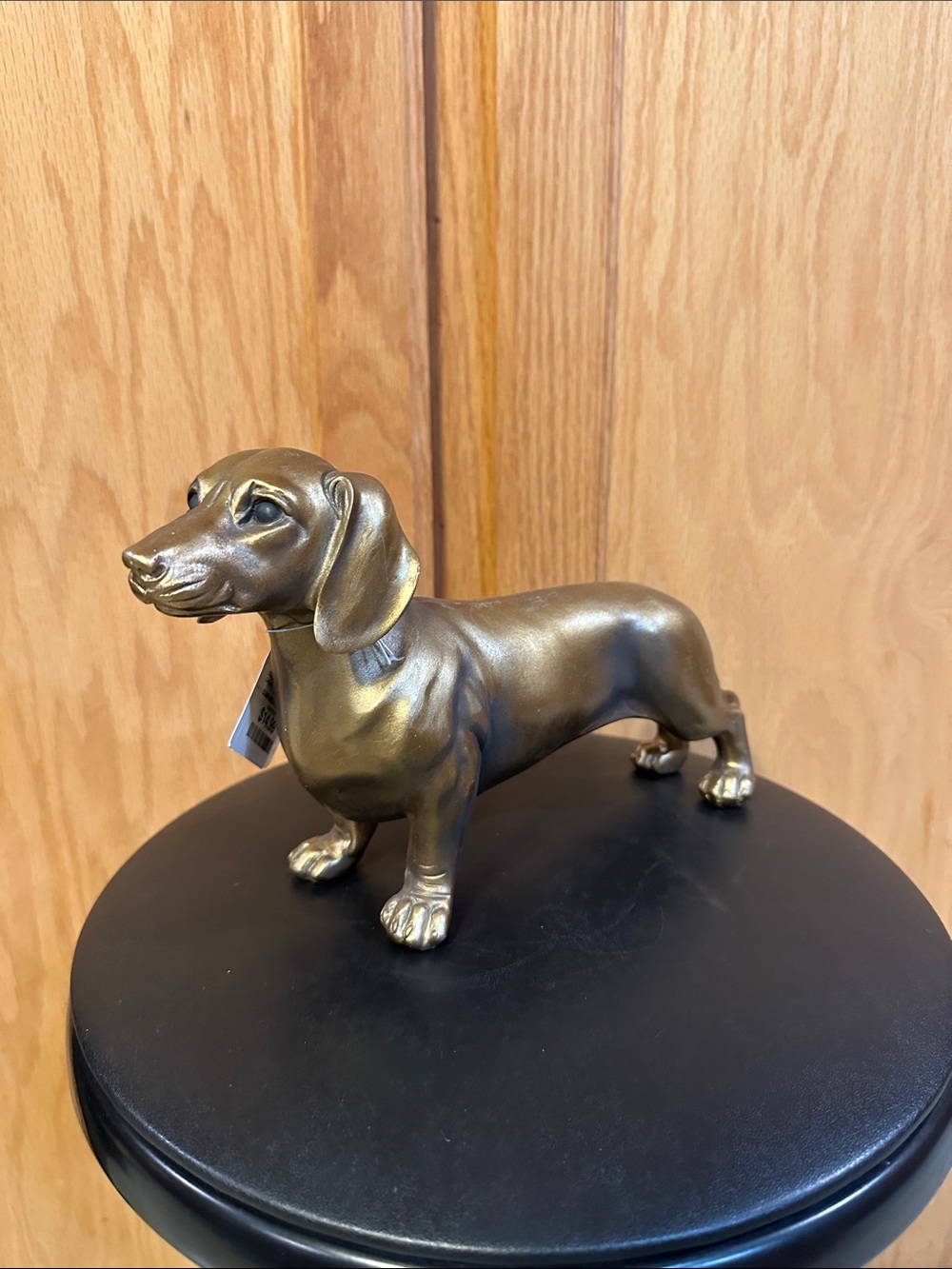 Gold colored Dachshund Figurine - Home Accents